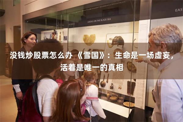 没钱炒股票怎么办 《雪国》：生命是一场虚妄，活着是唯一的真相