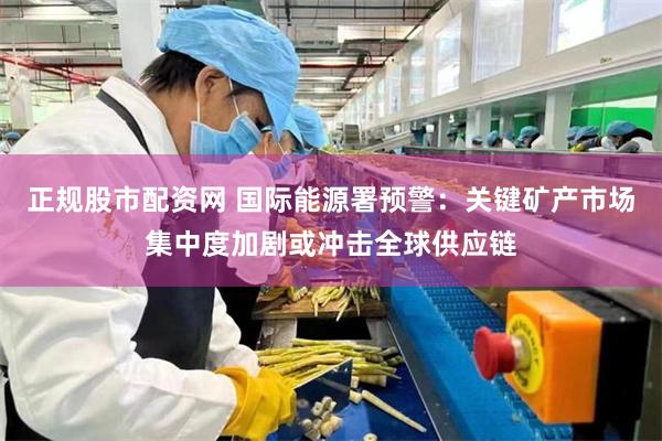 正规股市配资网 国际能源署预警：关键矿产市场集中度加剧或冲击全球供应链